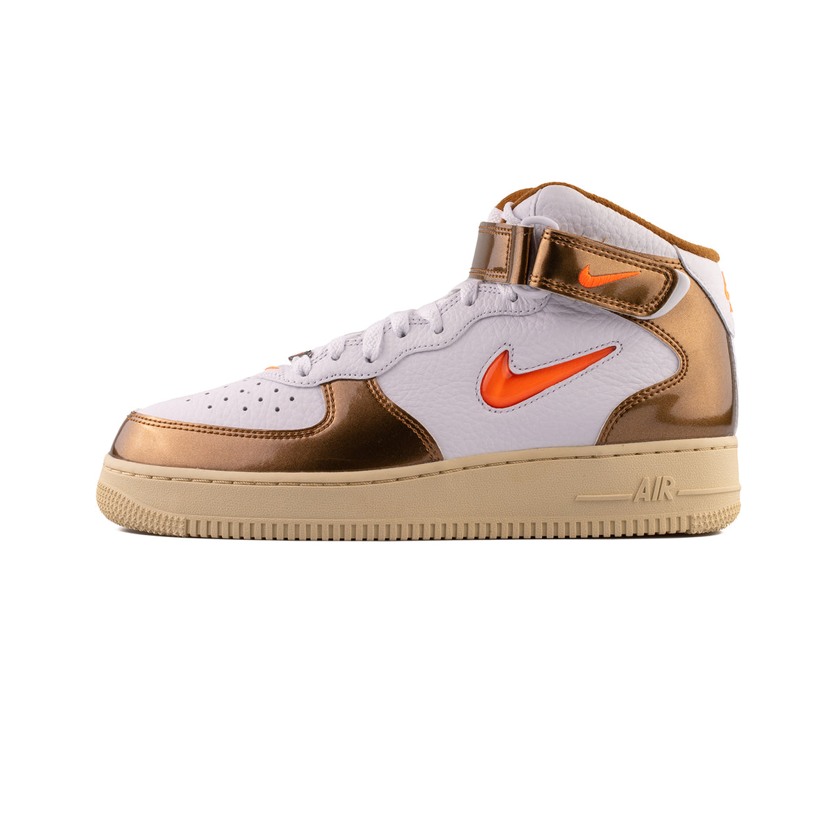 Size 11 - Nike Air Force 1 Mid QS Jewel Swoosh Orange White Ale Brown  DH5623-100