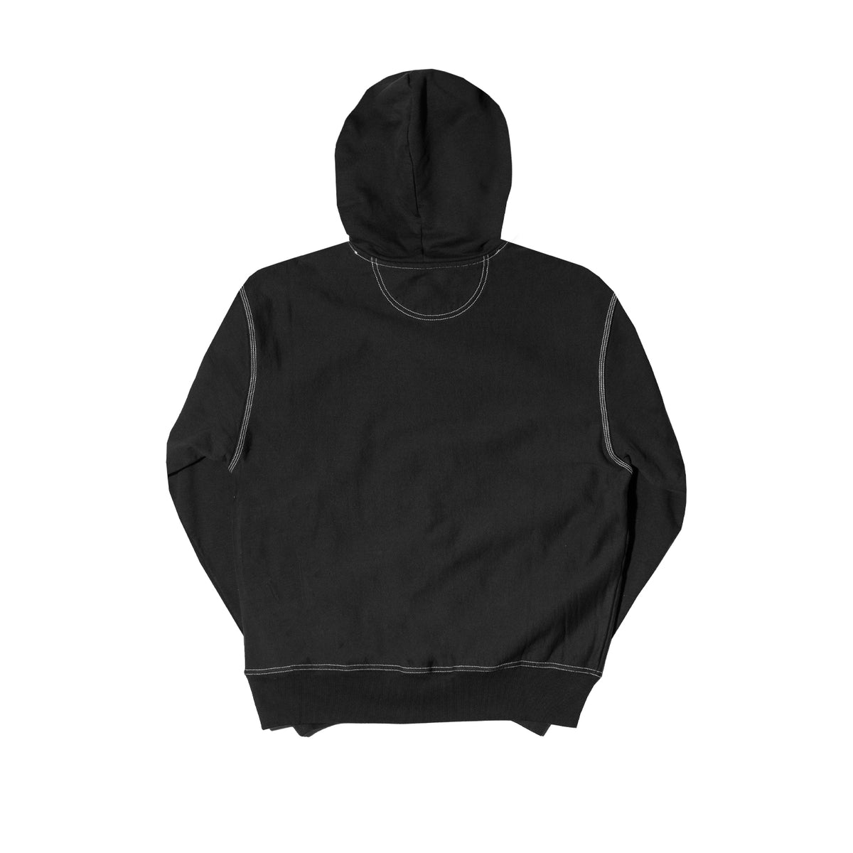 CONTRAST STITCH LABEL HOODIE