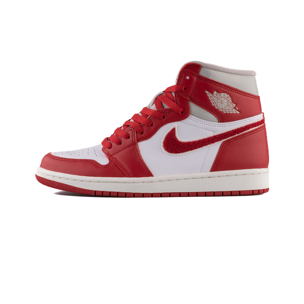 W Air Jordan 1 Retro High OG (LT Iron Ore/Varsity Red-Sail