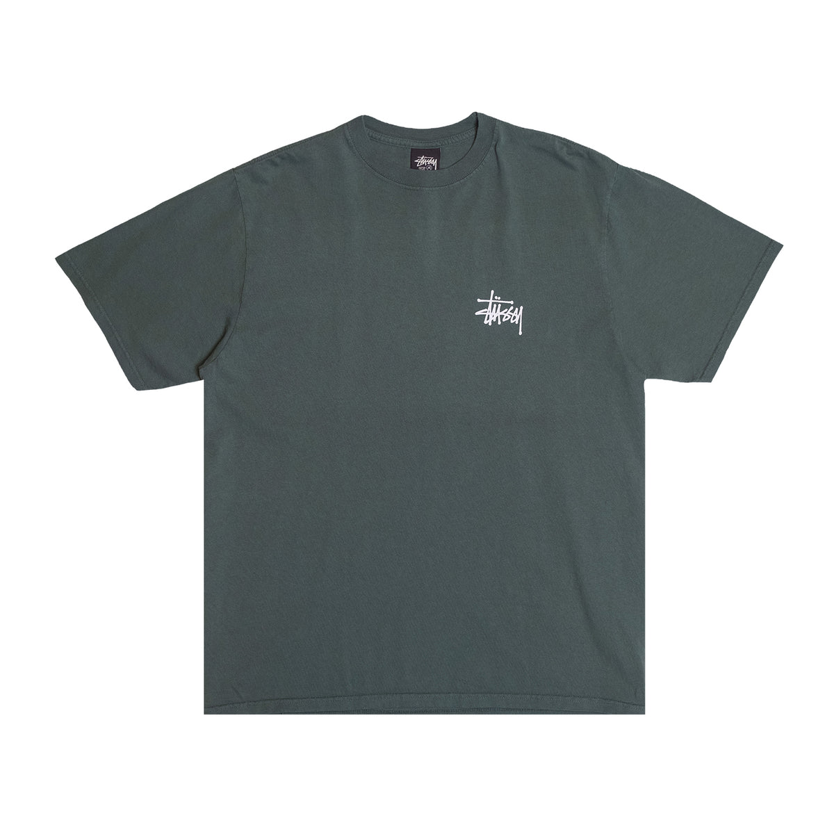 Stussy - Basic Stussy Pigmented Dyed Tee (Forest) – amongst few