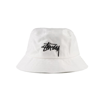 Stussy - Big Stock Bucket Hat (White) – amongst few