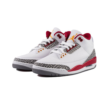 Nike Air Jordan 3 Retro Cardinal Red White 2022 UK 3 4 5 6 7 8 9 10 11 12  US New