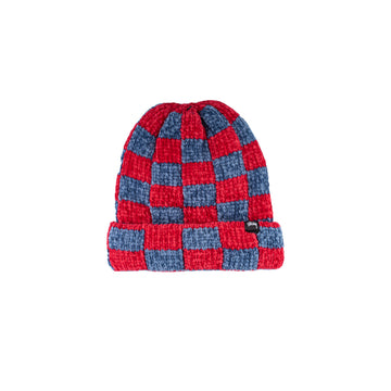 Stussy - Crochet Checkered Beanie (Red) – amongst few