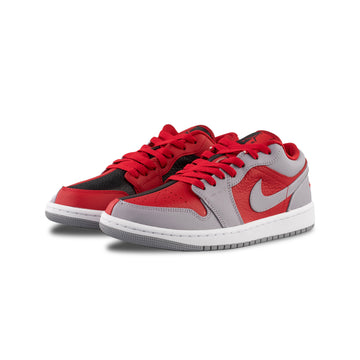 Air jordan 1 cheap low black/gym red-cement grey