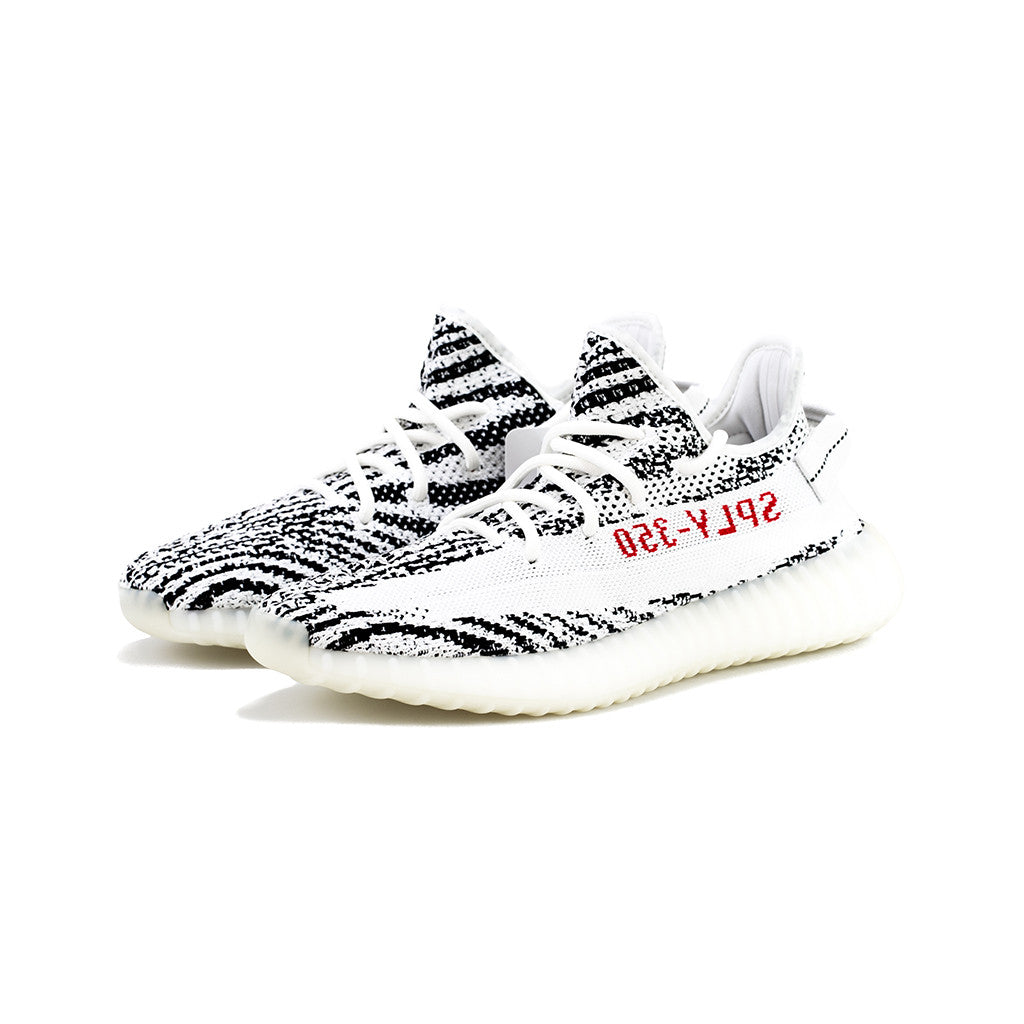 Yeezy Adidas 2024 Boost 350 V2 Zebra in White/Core Black/Red